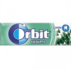 Orbit Chicle Sin Azúcar sabor Eucalipto estuche 30 unidades