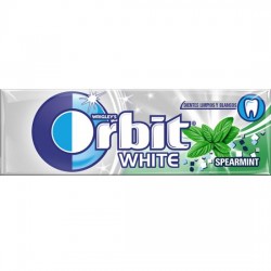 Orbit Chicle Sin Azúcar sabor White Hierbabuena estuche 30 unidades