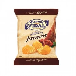 Patatas Onduladas Jamón 30grs