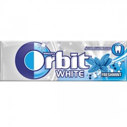 Orbit Chicle Sin Azúcar sabor White Menta Suave estuche 30 unidades