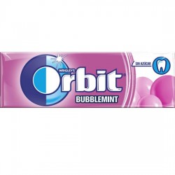 Orbit Chicle Sin Azúcar sabor Bubblemint estuche 30 unidades